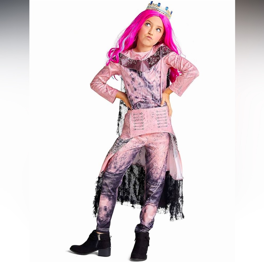 Audrey Disney Descendants 3 Costume with Wig Girls Child Size 7/8